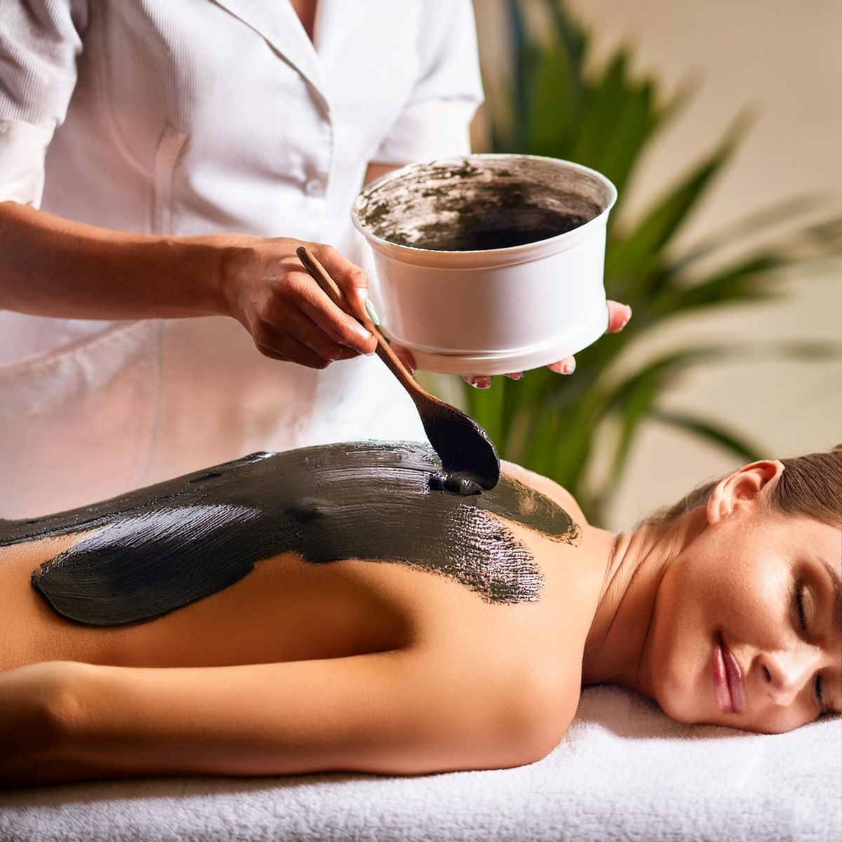 Volcanic Mud and Essential Oil Bath